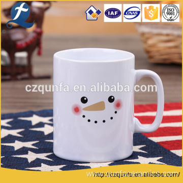 Cute Customized Logo Printing White Coffee Water Mug